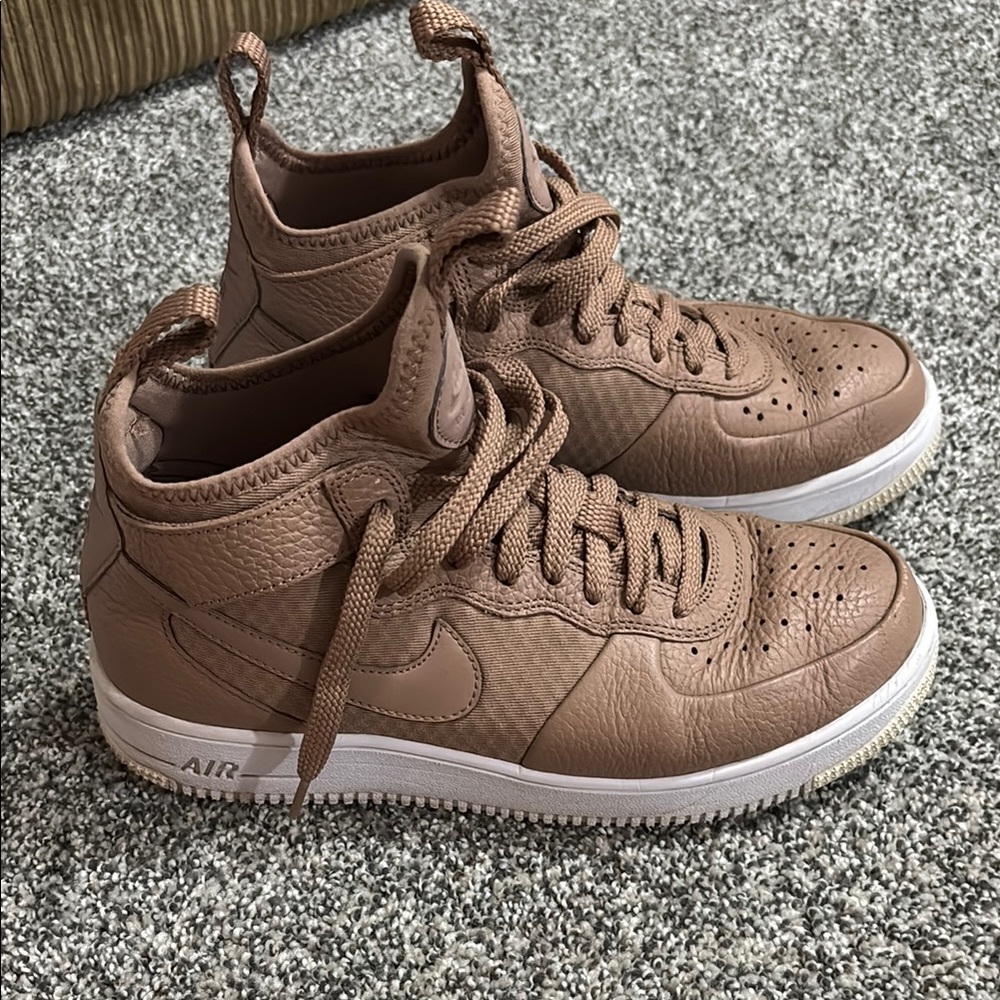 Nike Air Force One Sneakers with Metallic Finish